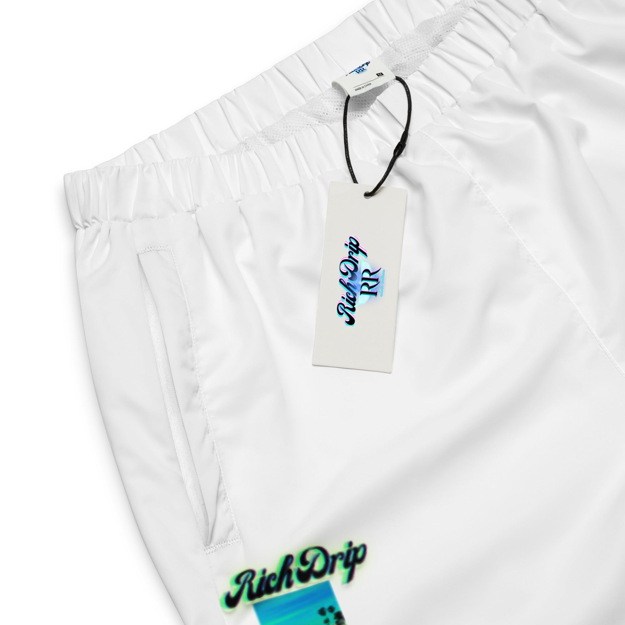 Rich Drip Multi Colored Beach Sunset Drip 1.0 - Unisex track pants White