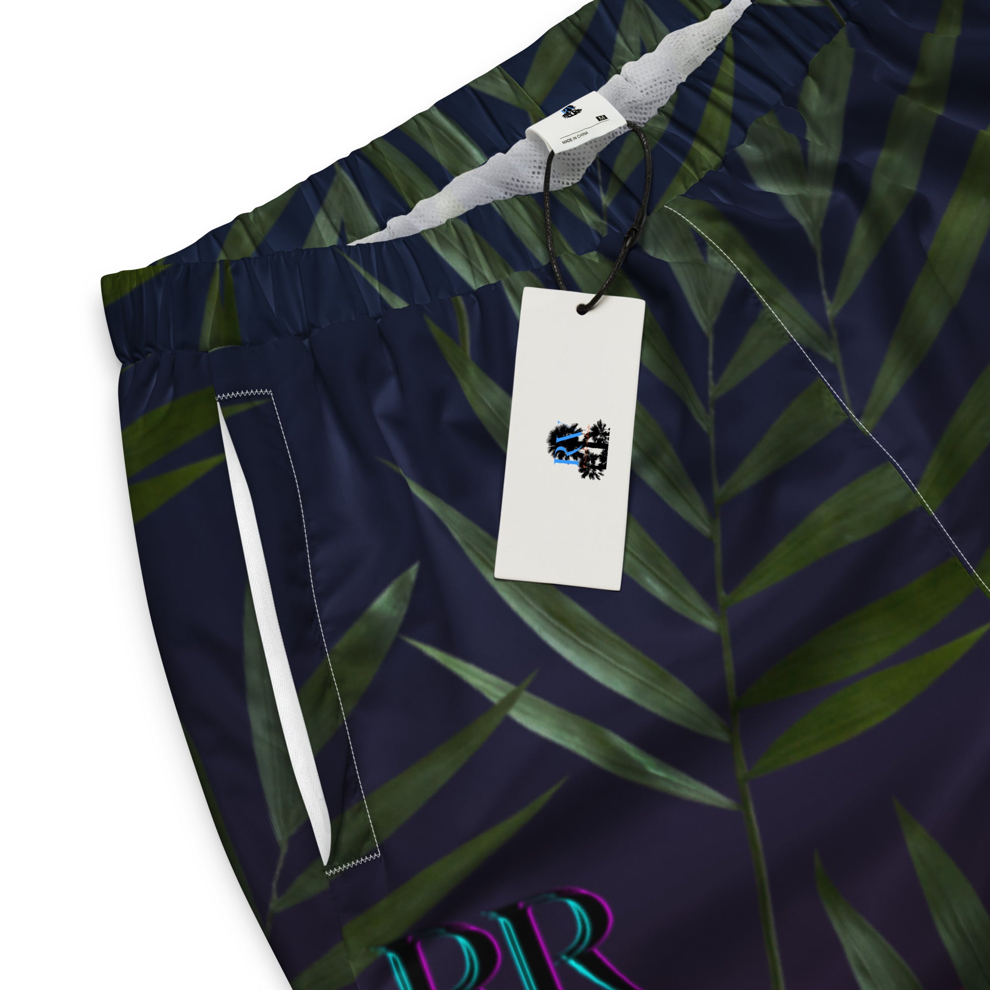 Rich Vibes RR Rich Drip Palm Tree Midnight Wave Runner Sport Stripe - track pants