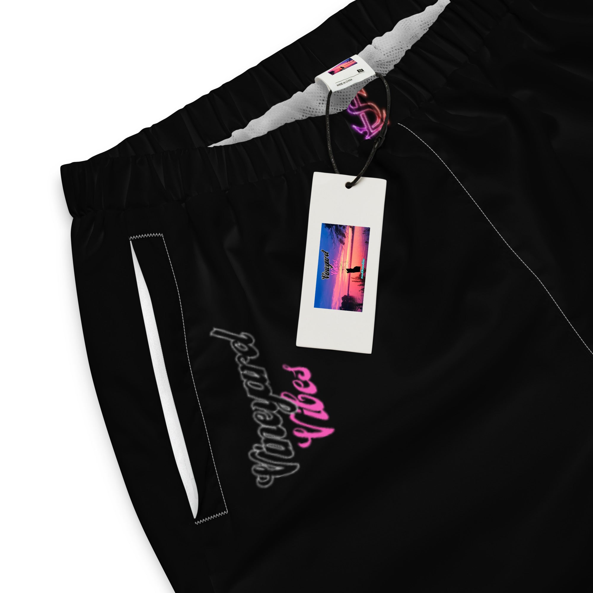 Vineyard Vibes Pink Tiger Silhouette LS - Unisex track pants Black