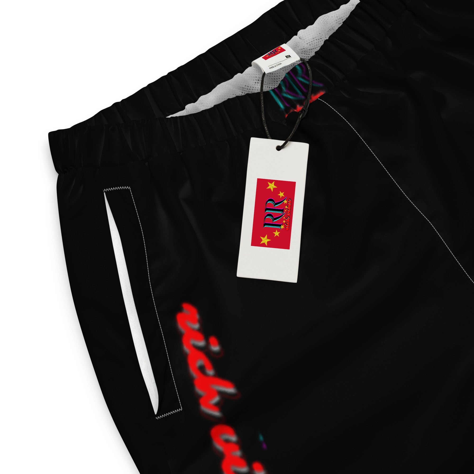 Rich Vibes RR Red Logo 3.0 - Unisex track pants Black