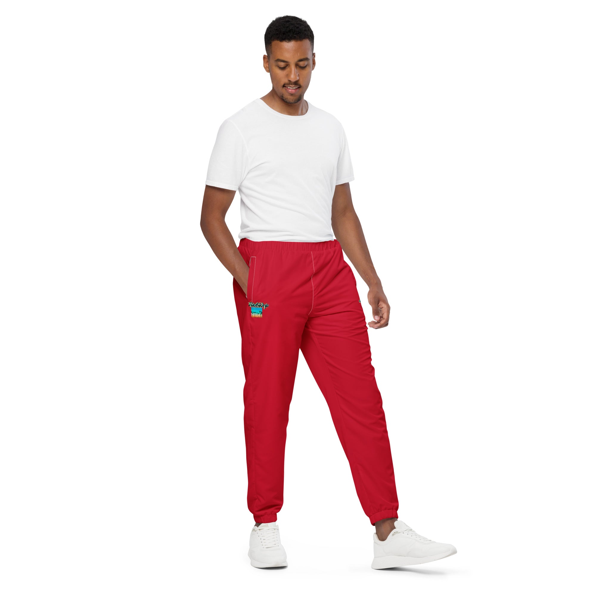 Beach Sunset Drip 1.0 - Unisex track pants Red
