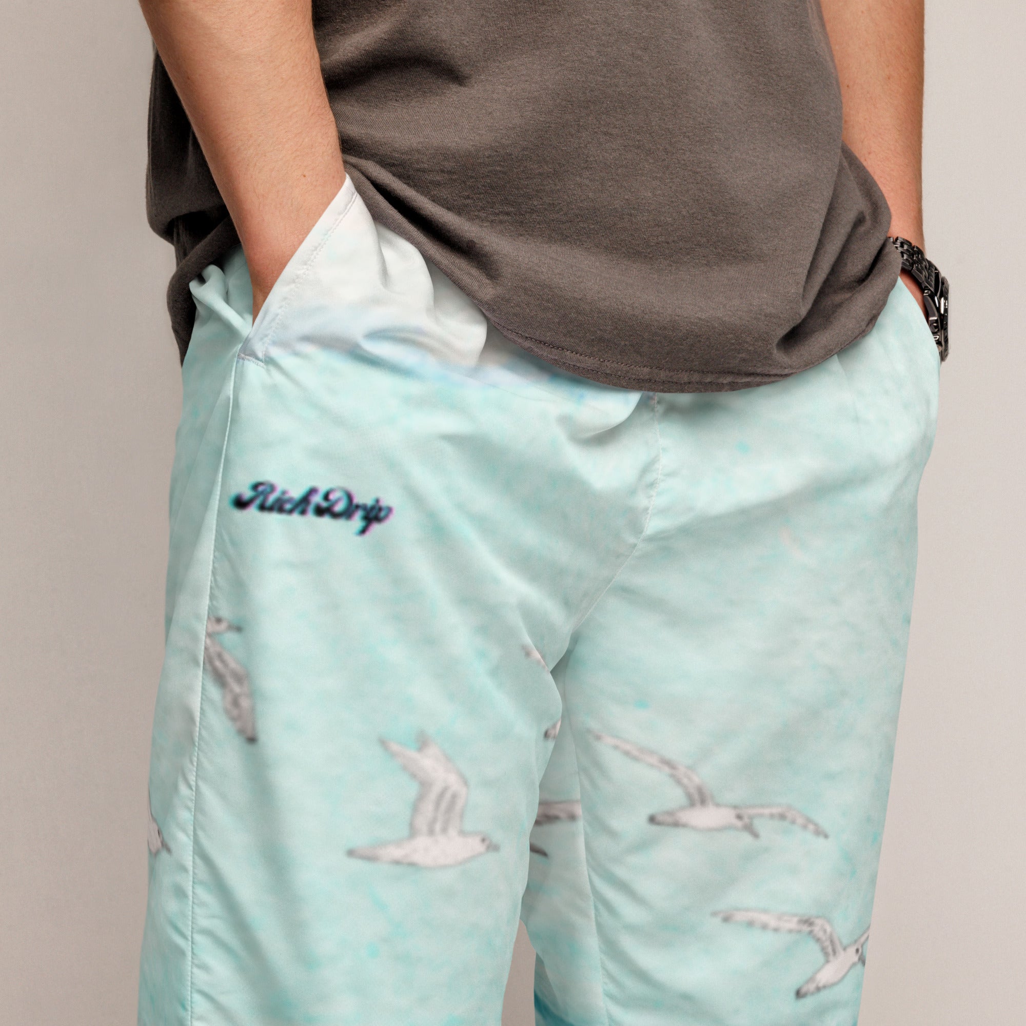 Rich Drip RR Blue Skies Beach Vibes 1.0 - Unisex track pants White