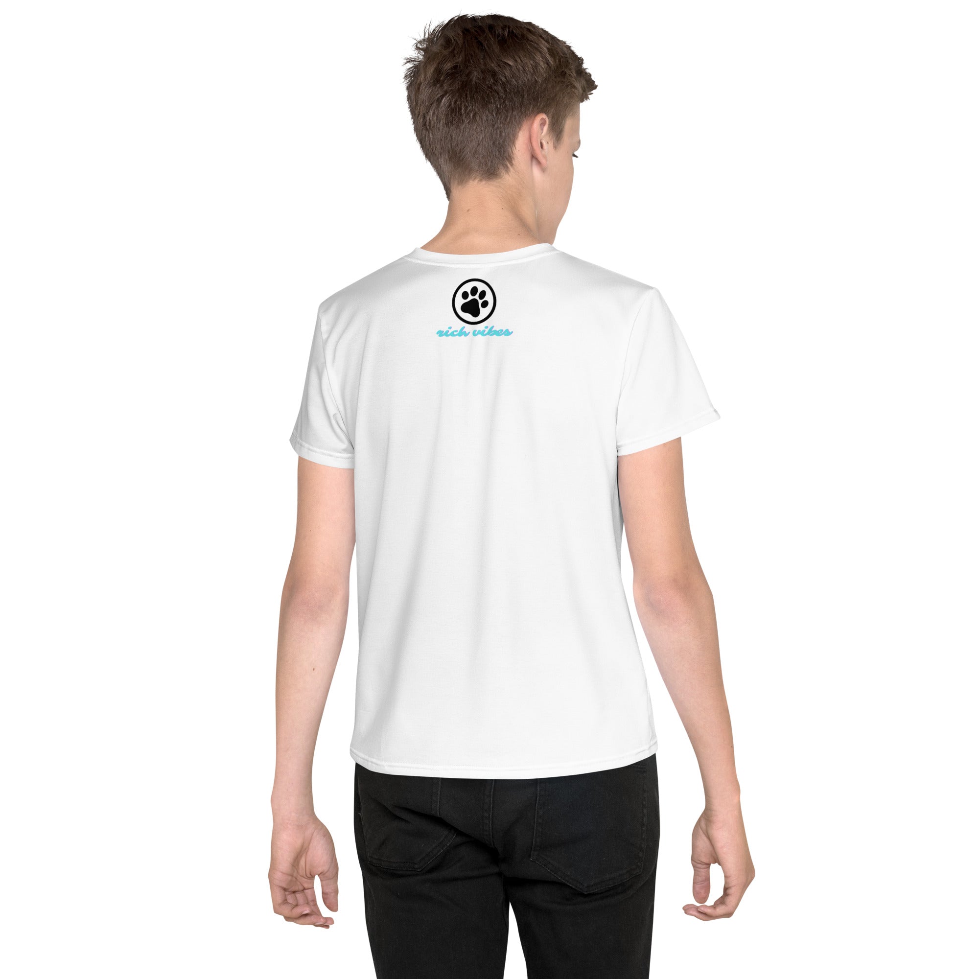 Rich Vibes Little Dog - Youth crew neck t-shirt