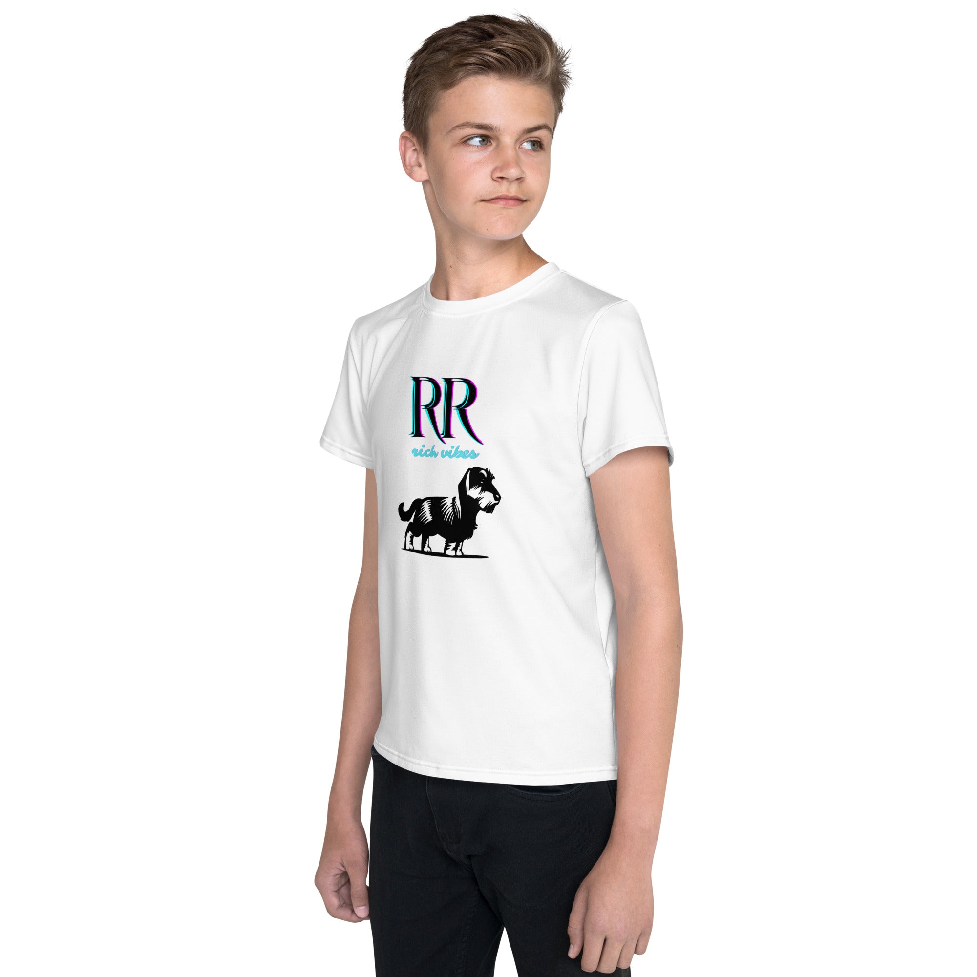 Rich Vibes Little Dog - Youth crew neck t-shirt