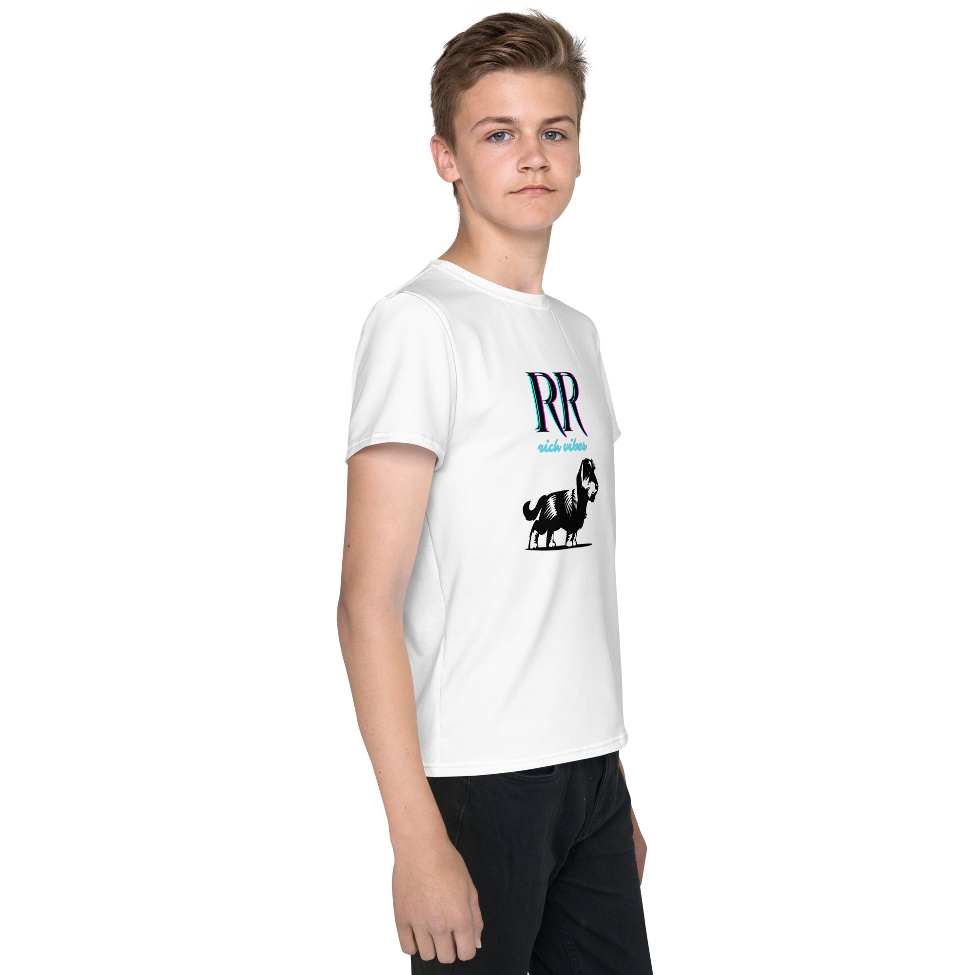 Rich Vibes Little Dog - Youth crew neck t-shirt