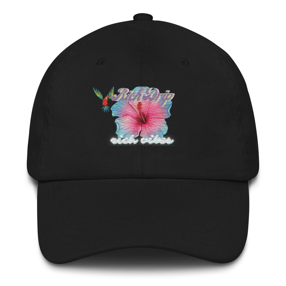 RV Rich Drip Tropical Flower 2.0 - Dad hat Black