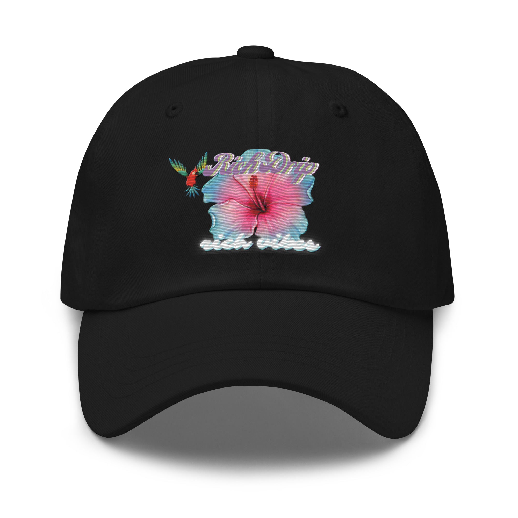 RV Rich Drip Tropical Flower 2.0 - Dad hat Black