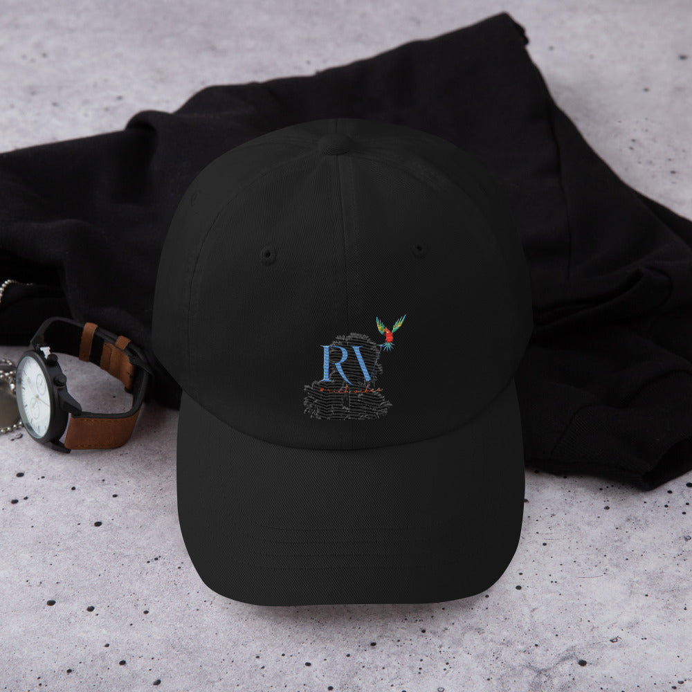 Rich Vibes RV Palm Tree Silhouette - Dad hat Black