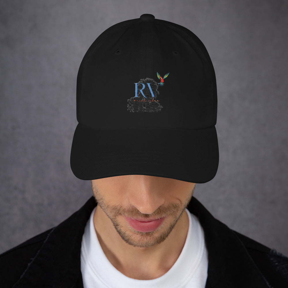 Rich Vibes RV Palm Tree Silhouette - Dad hat Black