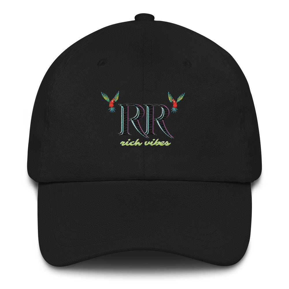 Rich Vibes RR Volt Logo - Dad hat Black
