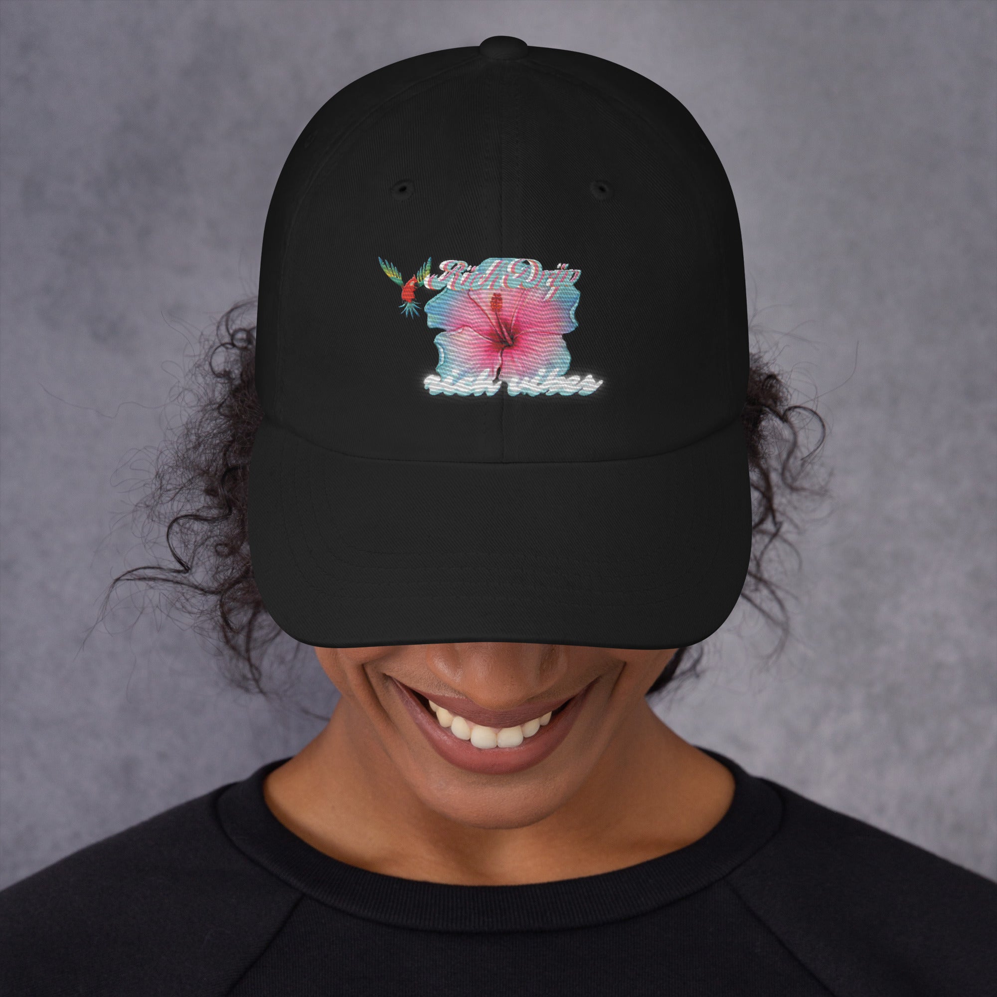 RV Rich Drip Tropical Flower 1.0 - Dad hat Black