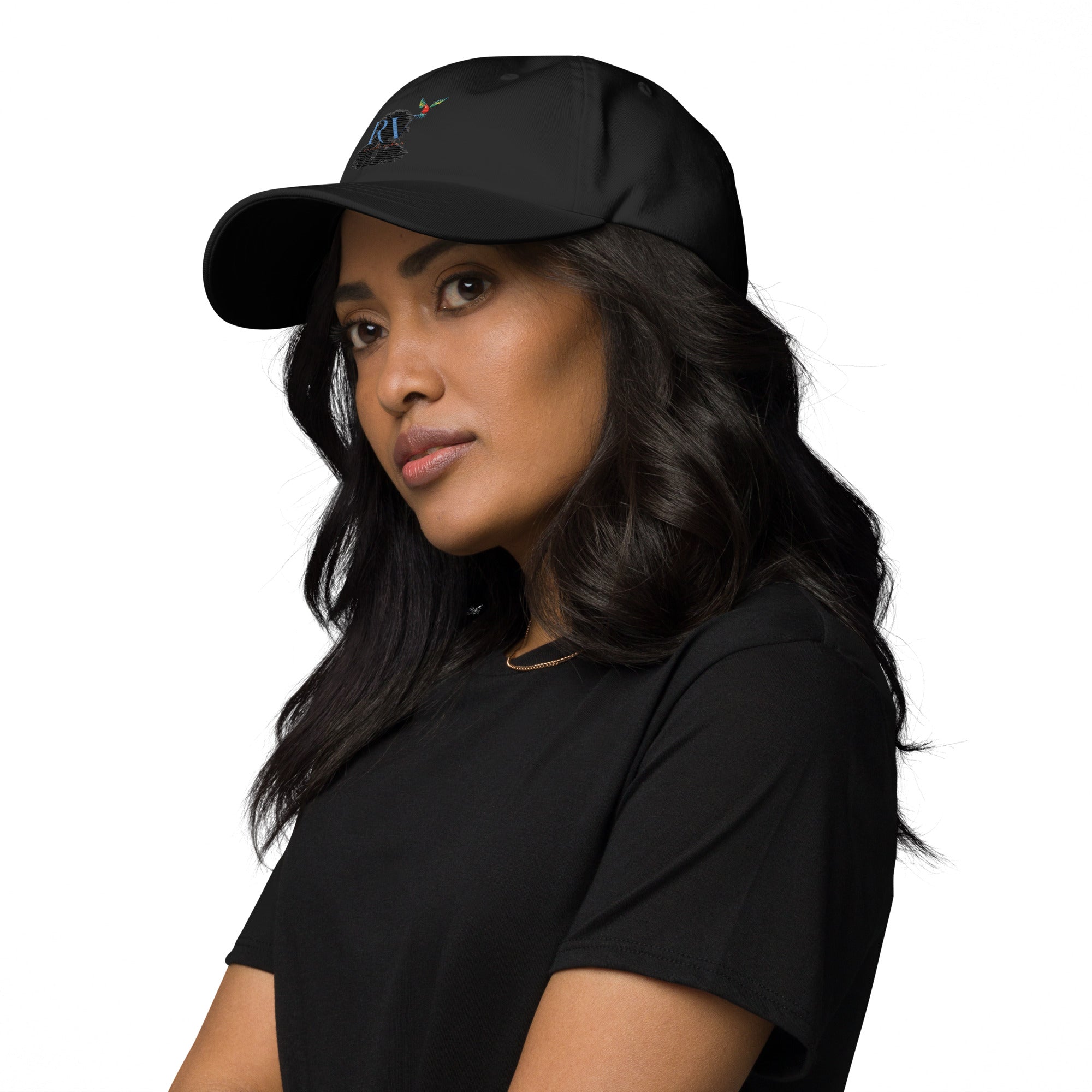 Rich Vibes RV Palm Tree Silhouette - Dad hat Black