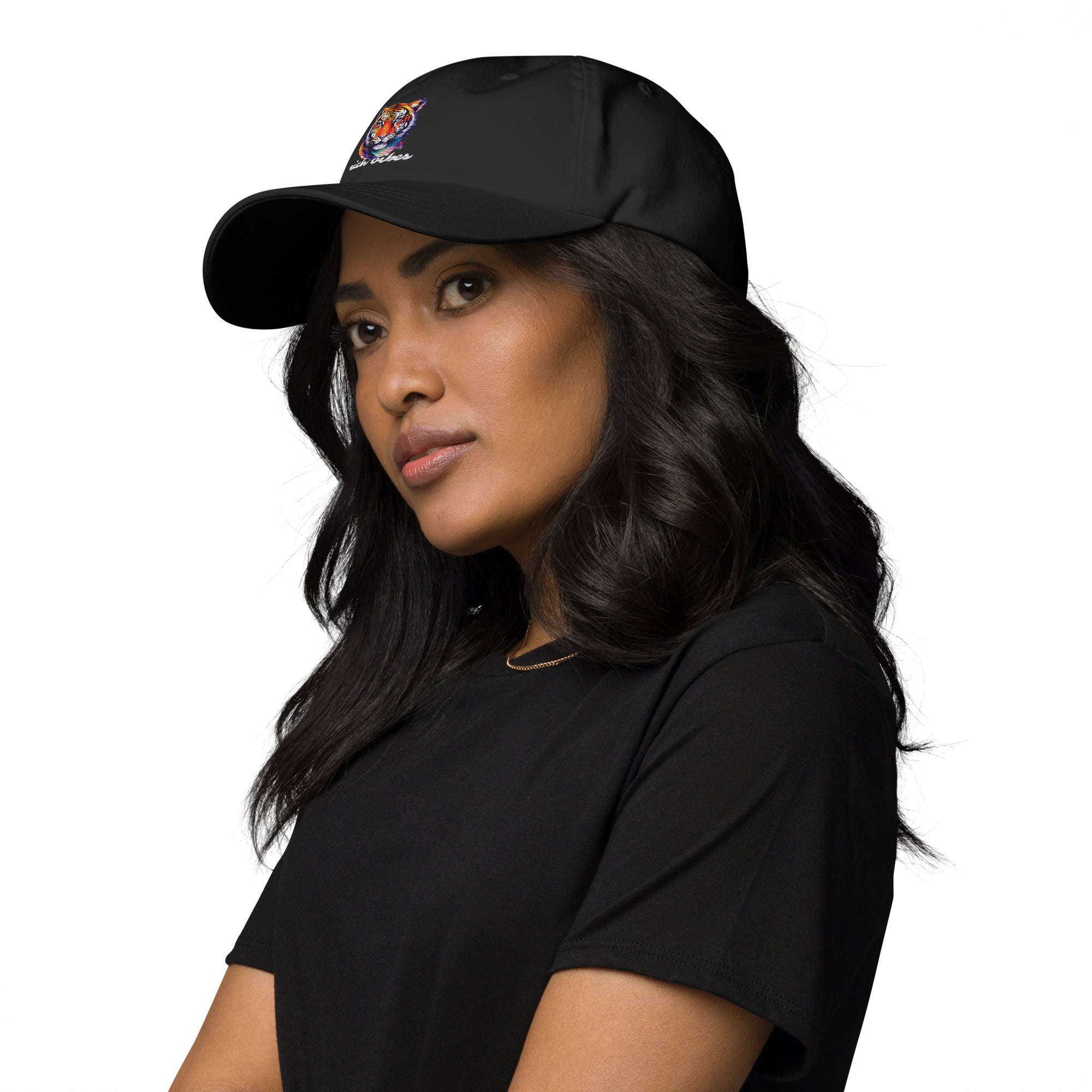 Rich Vibes Tropical Jungle Tiger 1.0 - Dad hat Black