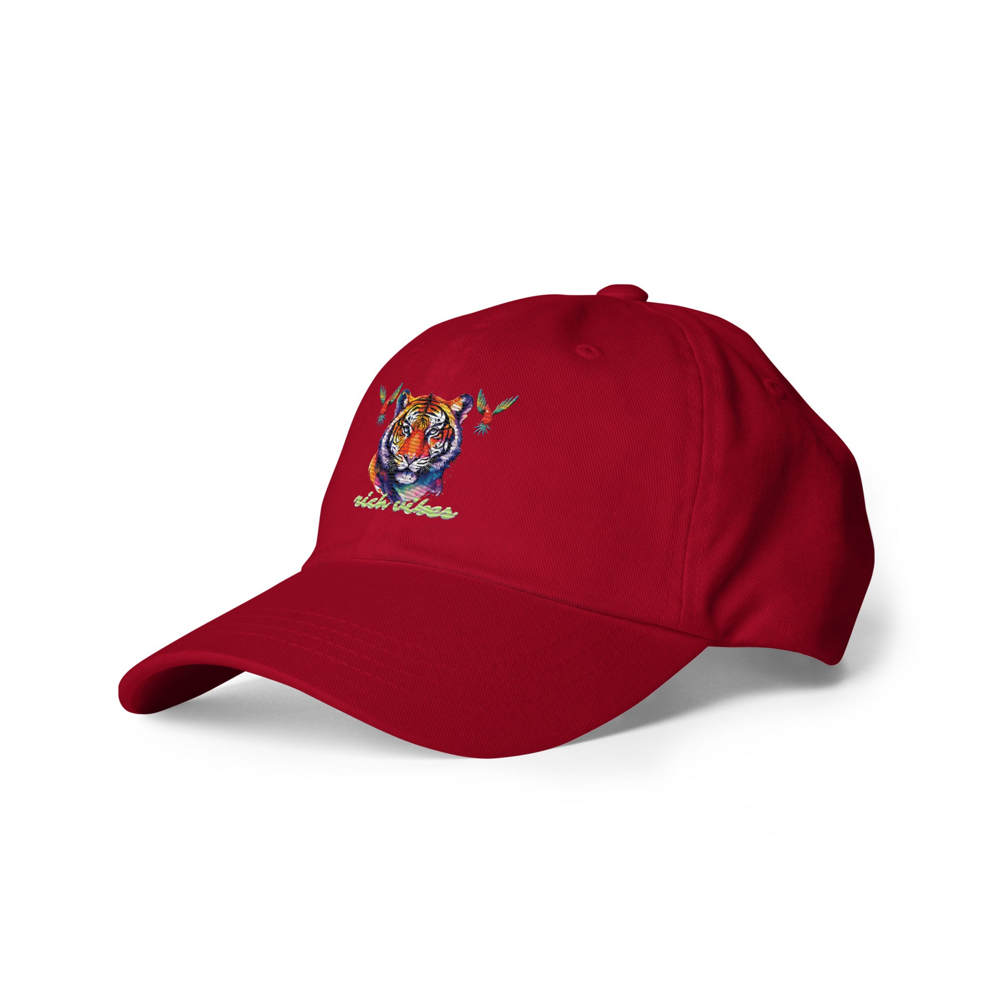 Rich Vibes Tropical Jungle Tiger 3.5 - Dad hat Royal Red