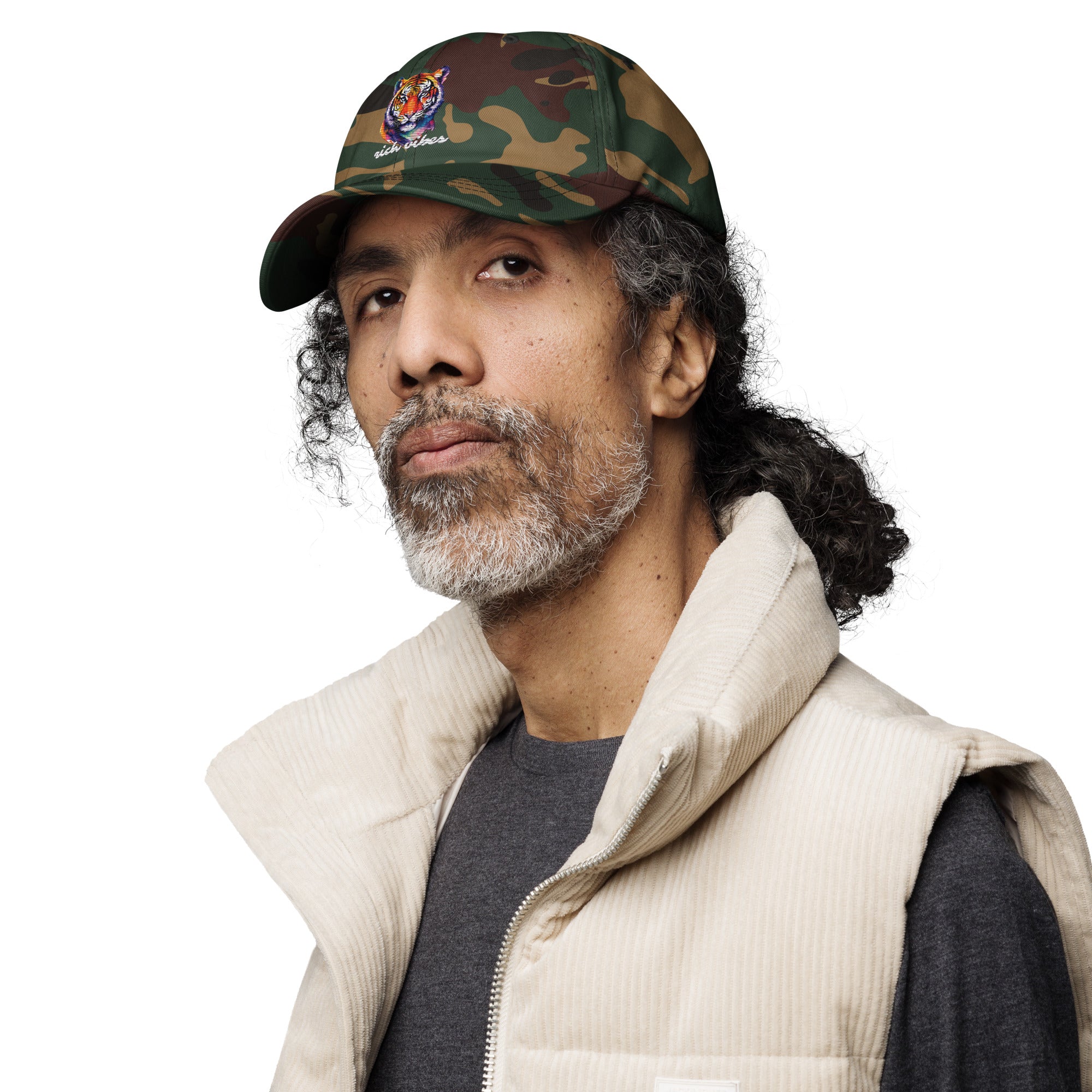 Rich Vibes Tropical Jungle Tiger 1.0 - Dad hat Camo
