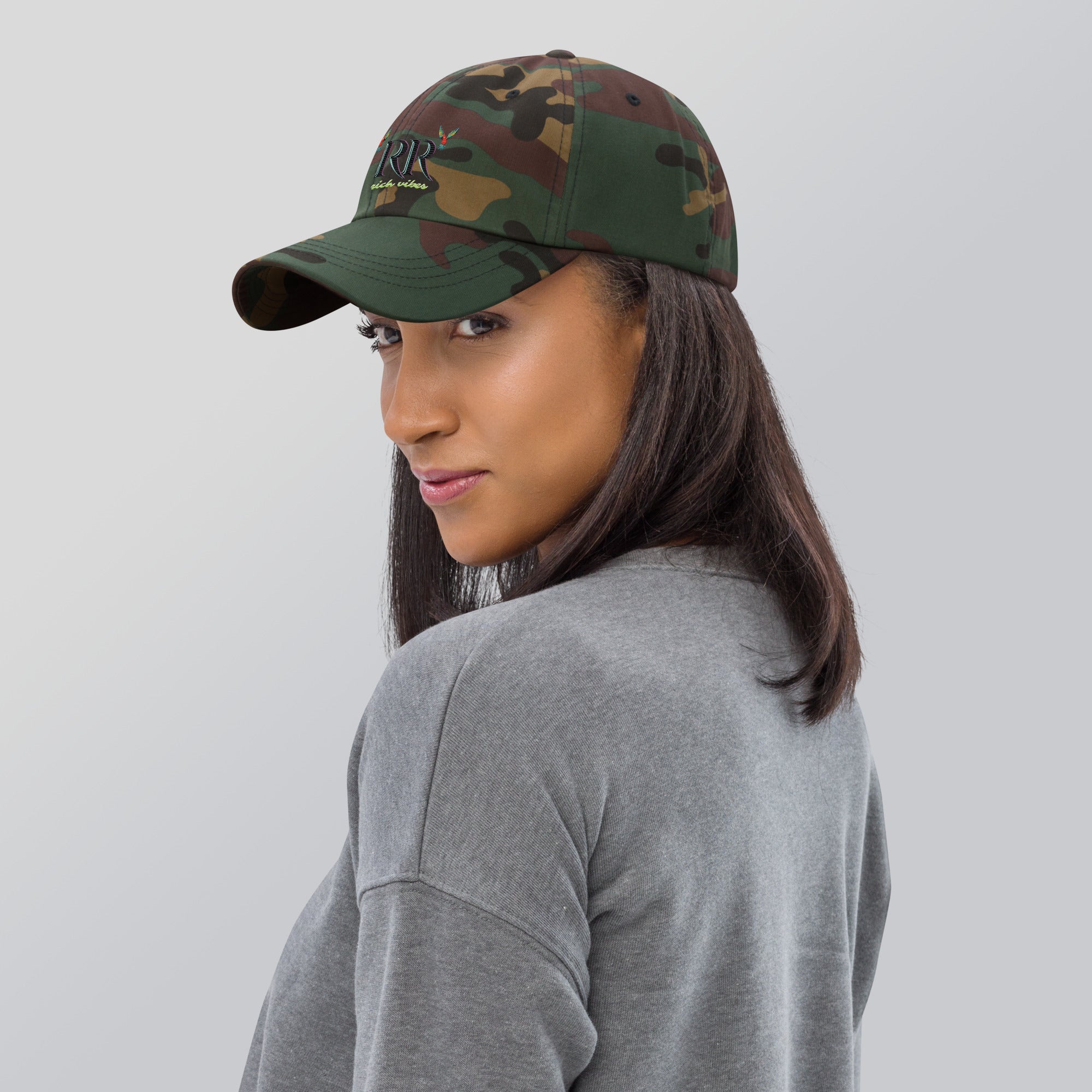 Rich Vibes RR Volt Logo - Dad hat Camo