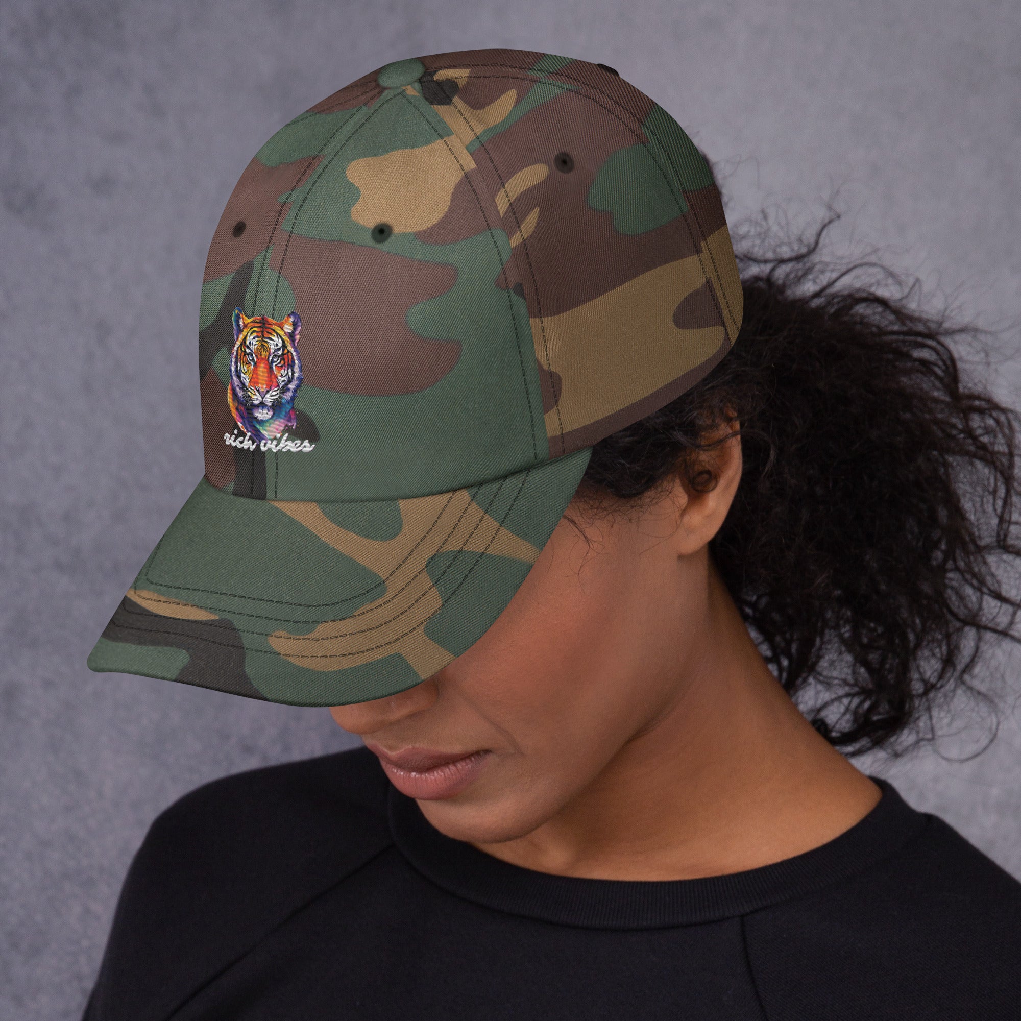 Rich Vibes Tropical Jungle Tiger 1.0 - Dad hat Camo