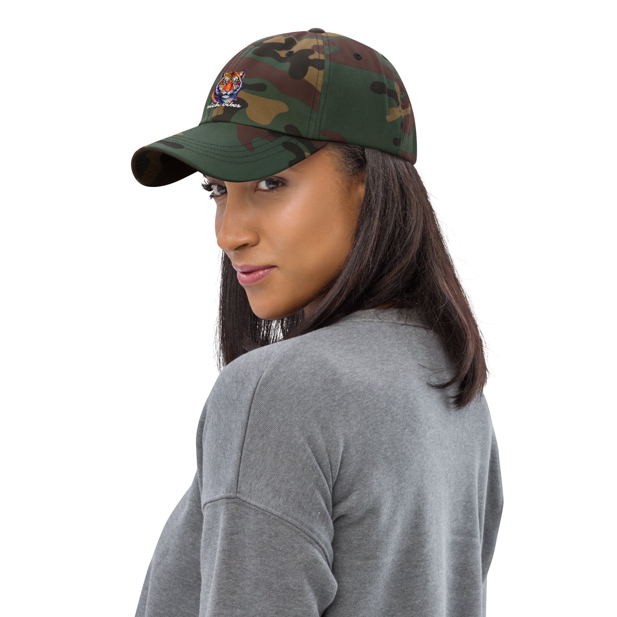 Rich Vibes Tropical Jungle Tiger 1.0 - Dad hat Camo