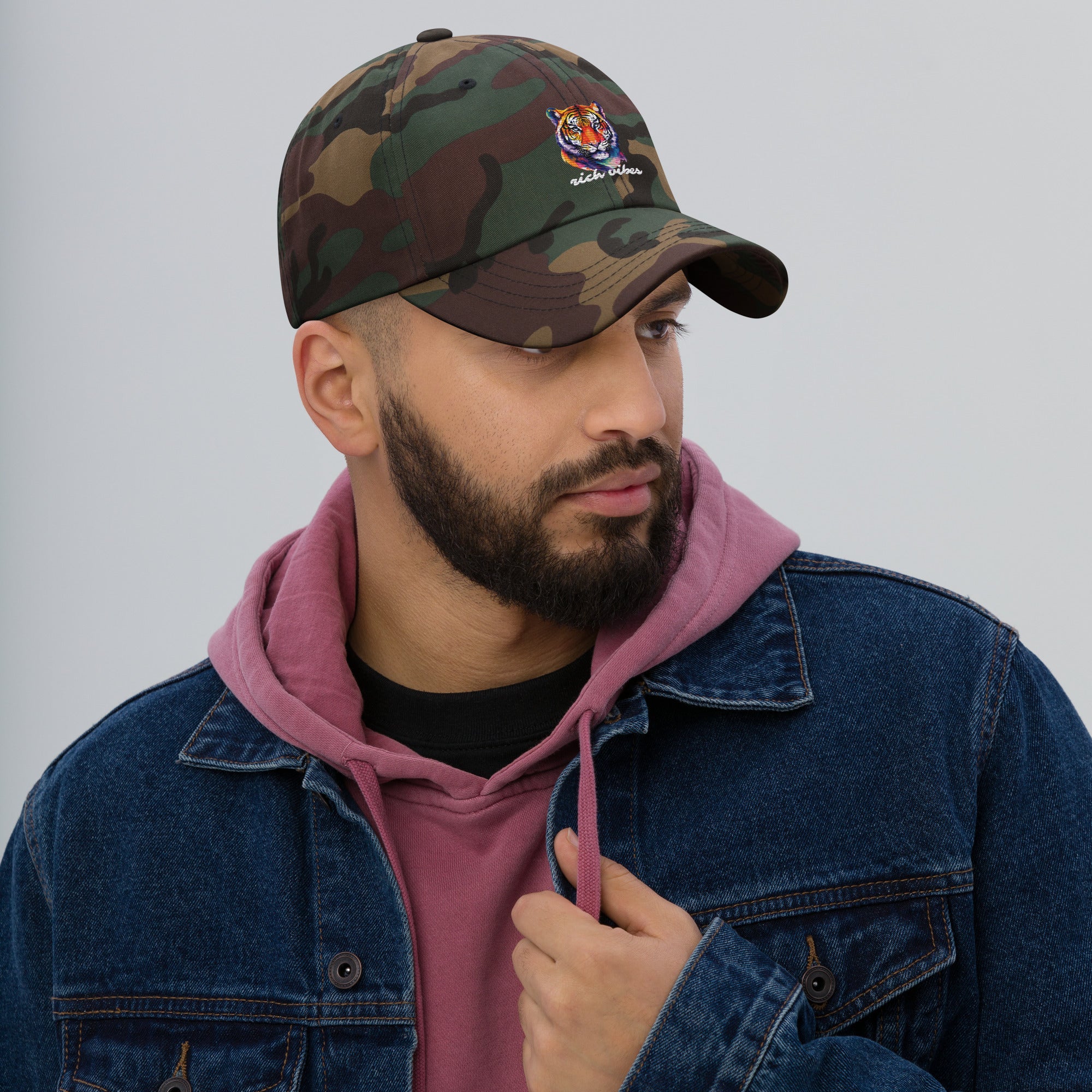 Rich Vibes Tropical Jungle Tiger 1.0 - Dad hat Camo