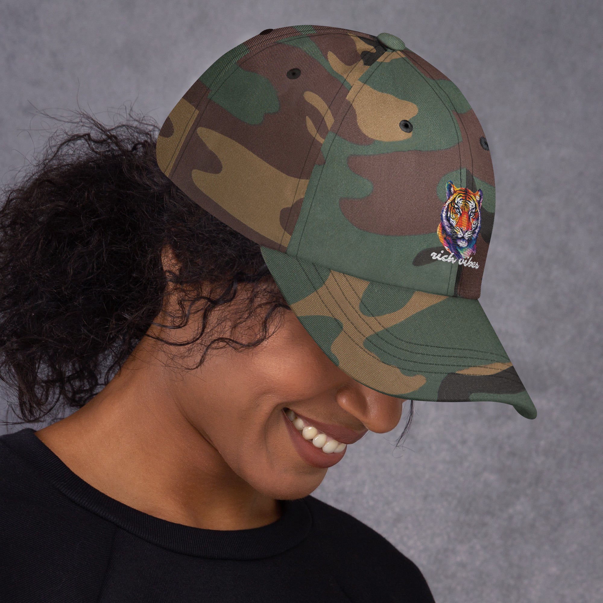 Rich Vibes Tropical Jungle Tiger 1.0 - Dad hat Camo