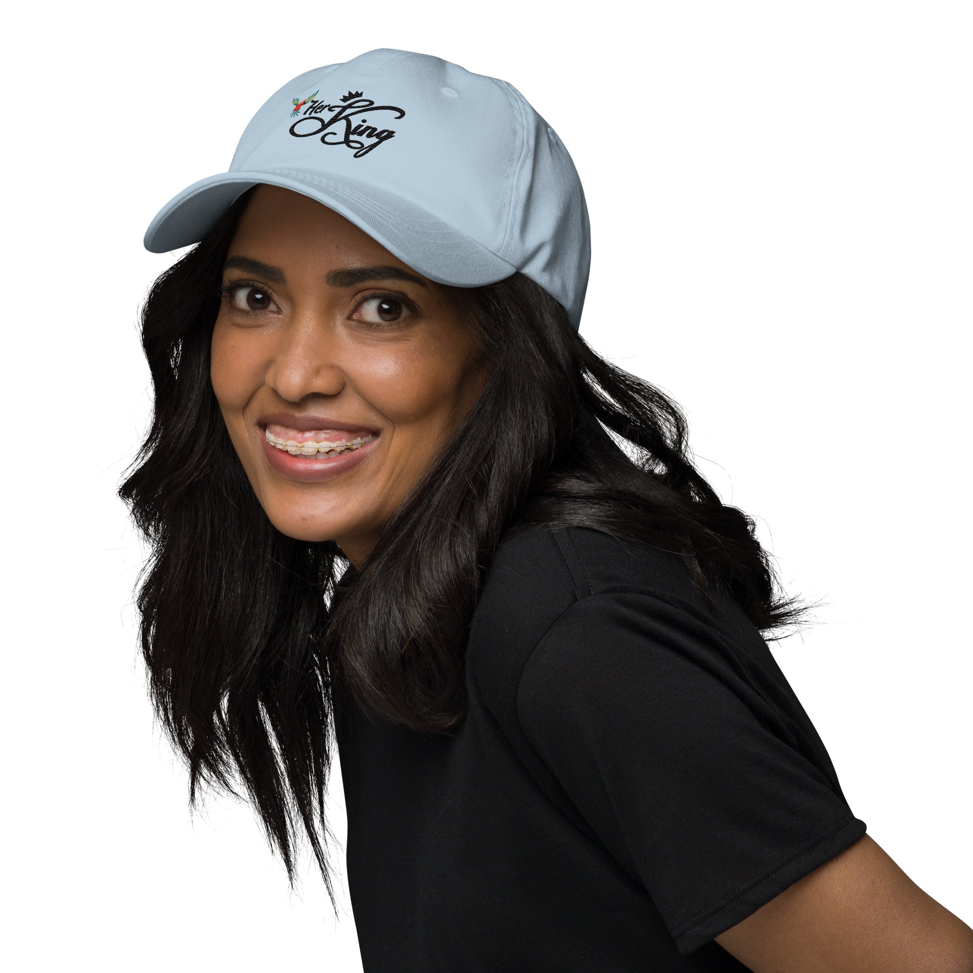 Her King Crown - Dad hat Light Blue