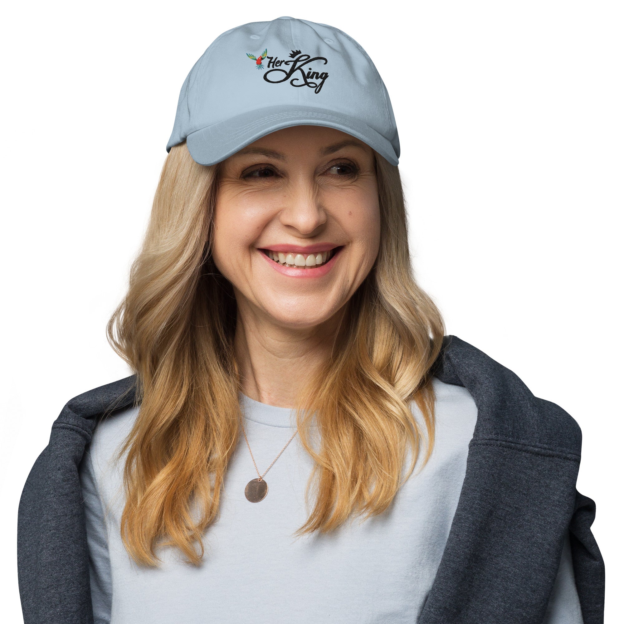 Her King Crown - Dad hat Light Blue