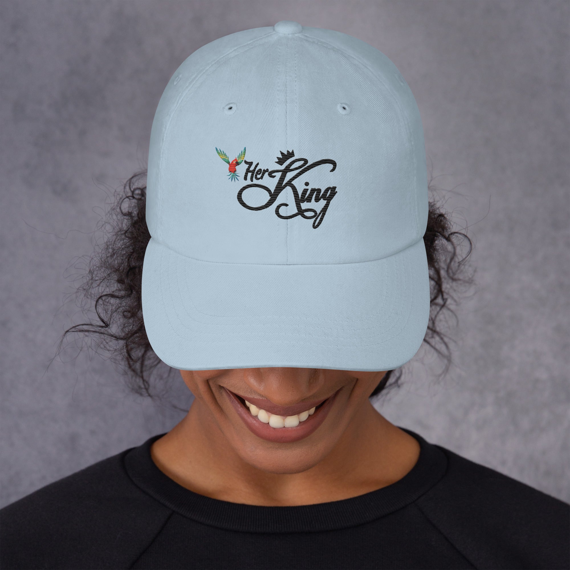 Her King Crown - Dad hat Light Blue