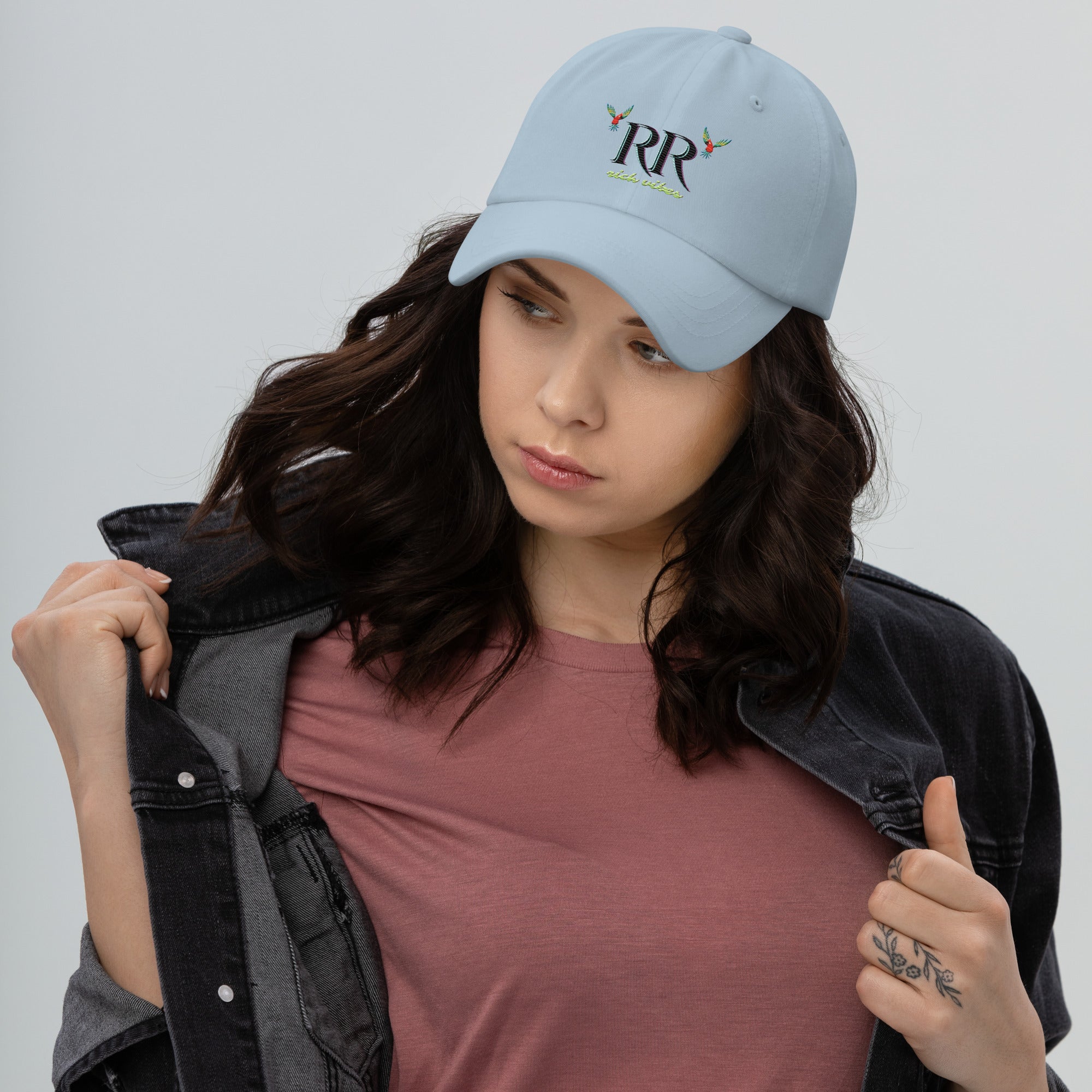 Rich Vibes RR Volt Logo - Dad hat Baby Blue