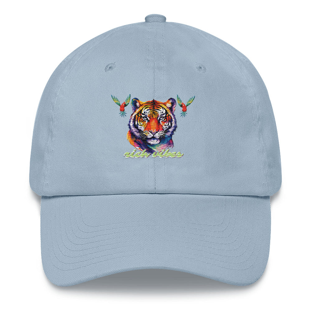 Rich Vibes Tropical Jungle Tiger 3.5 - Dad hat Baby Blue