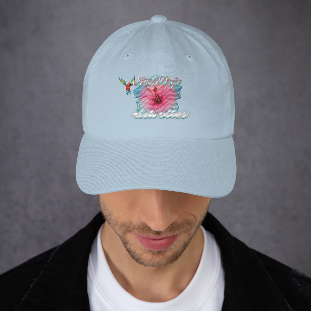 RV Rich Drip Tropical Flower 1.0 - Dad hat Light Blue