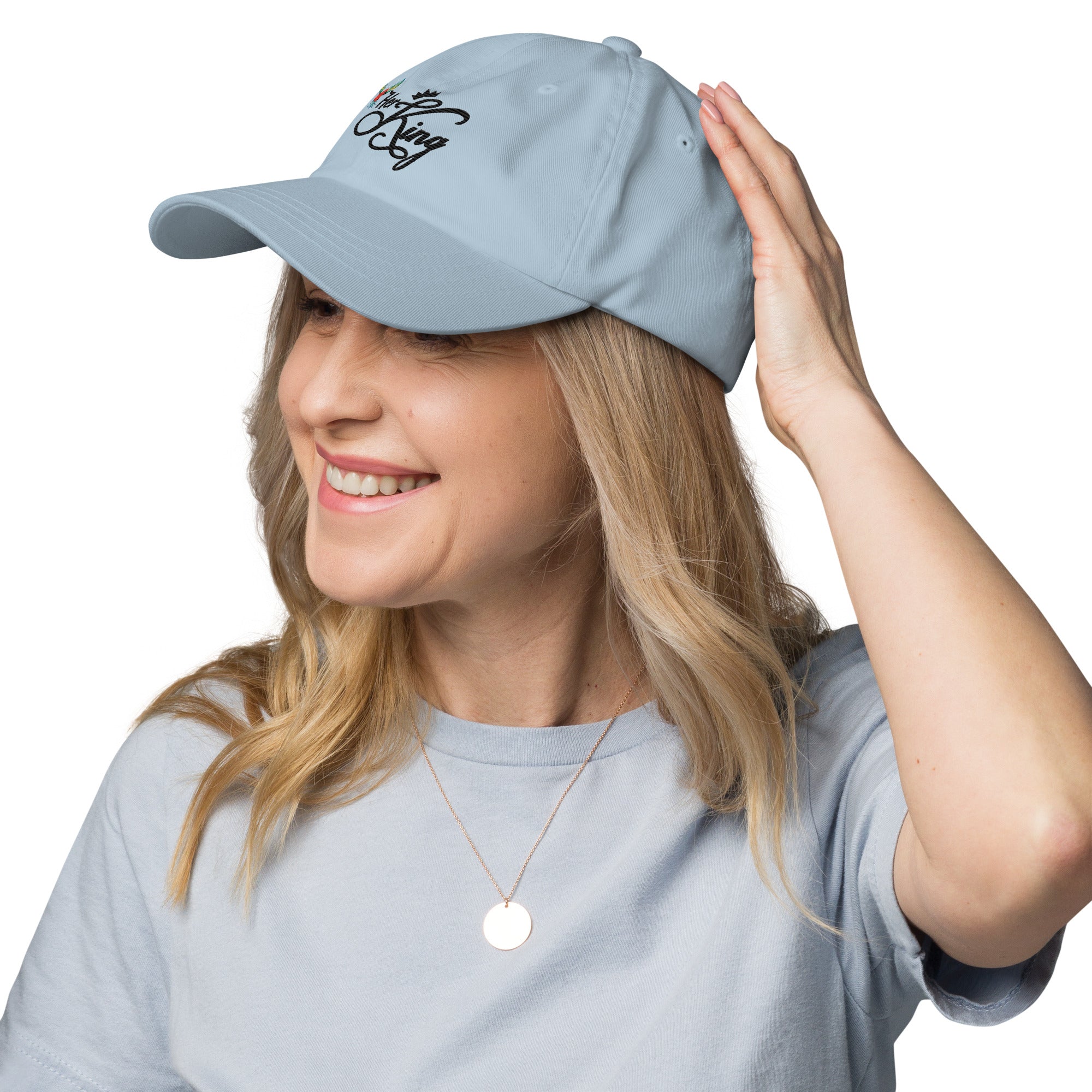 Her King Crown - Dad hat Light Blue