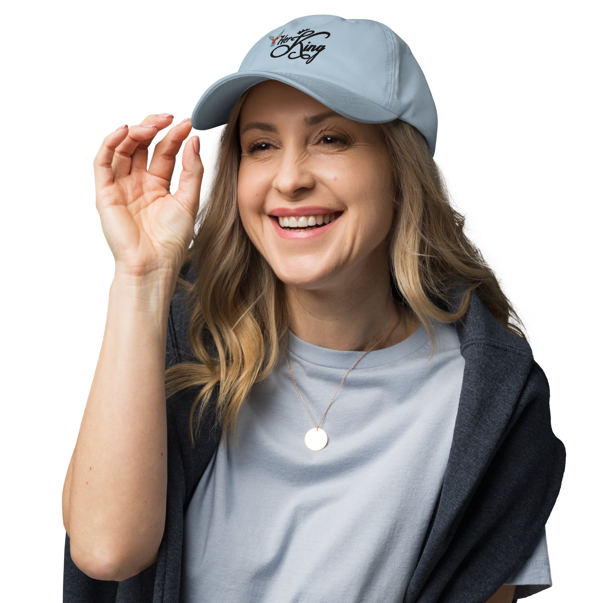Her King Crown - Dad hat Light Blue