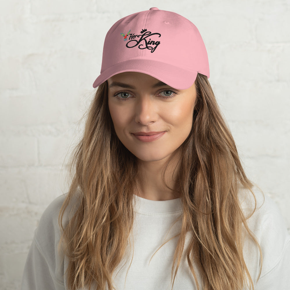Her King Crown - Dad hat Light Pink