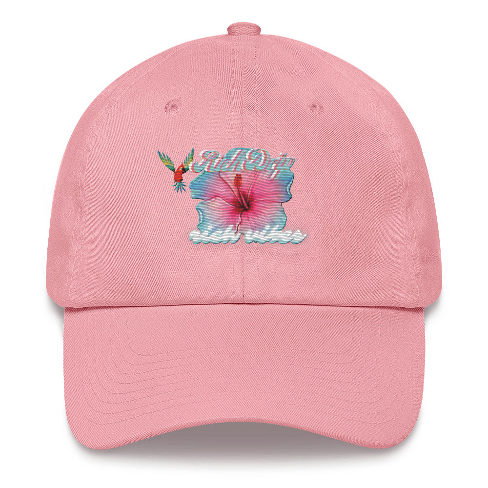 RV Rich Drip Tropical Flower 1.0 - Dad hat Pink