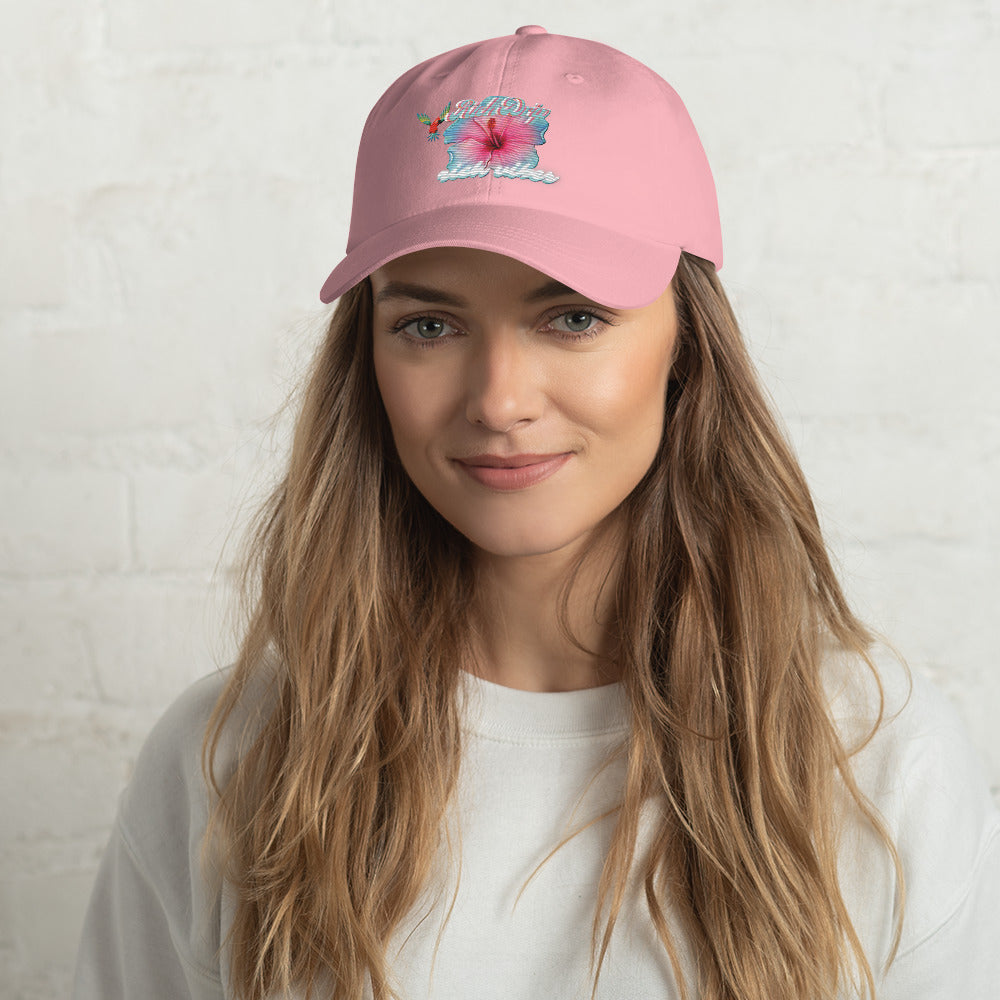 RV Rich Drip Tropical Flower 1.0 - Dad hat Pink