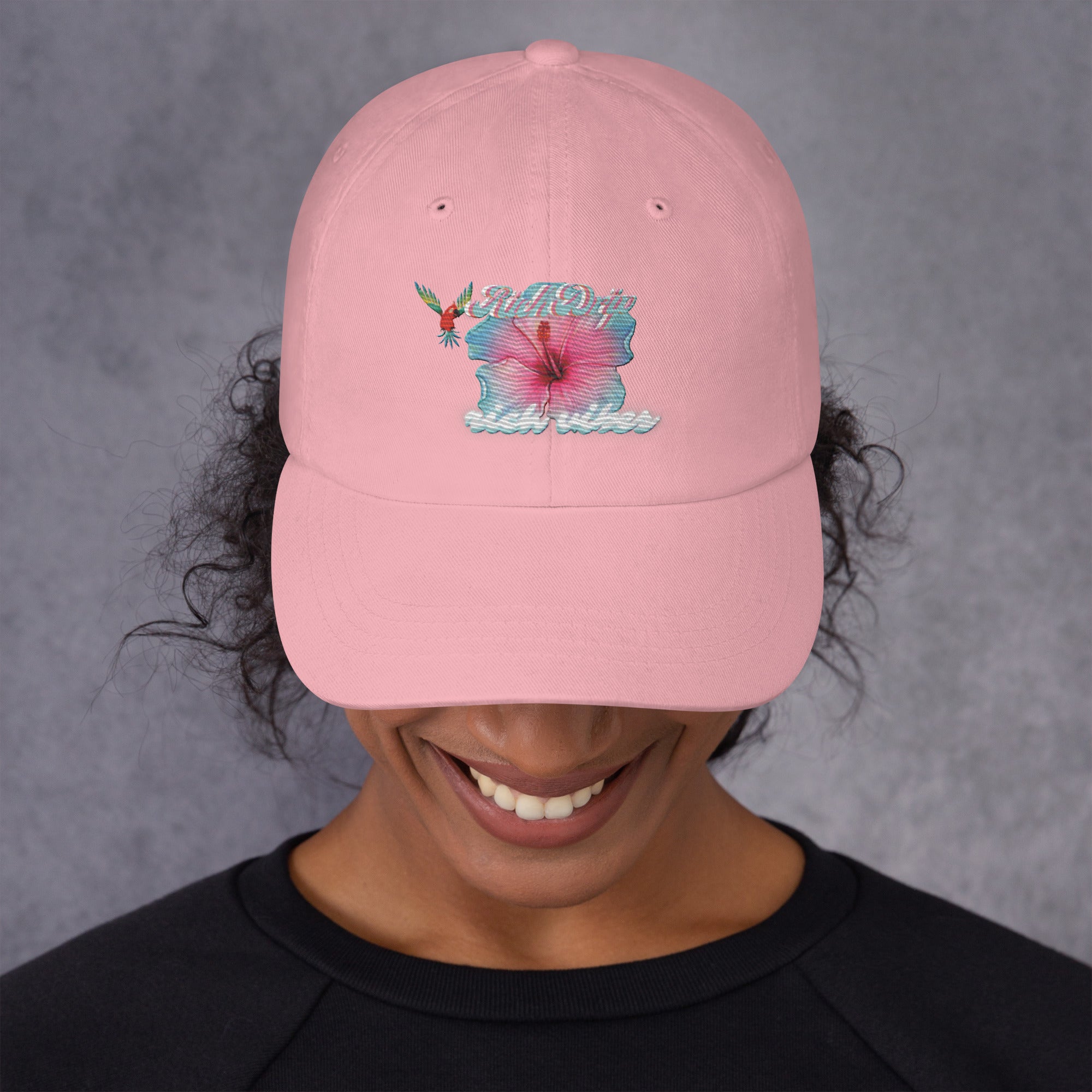 RV Rich Drip Tropical Flower 1.0 - Dad hat Pink