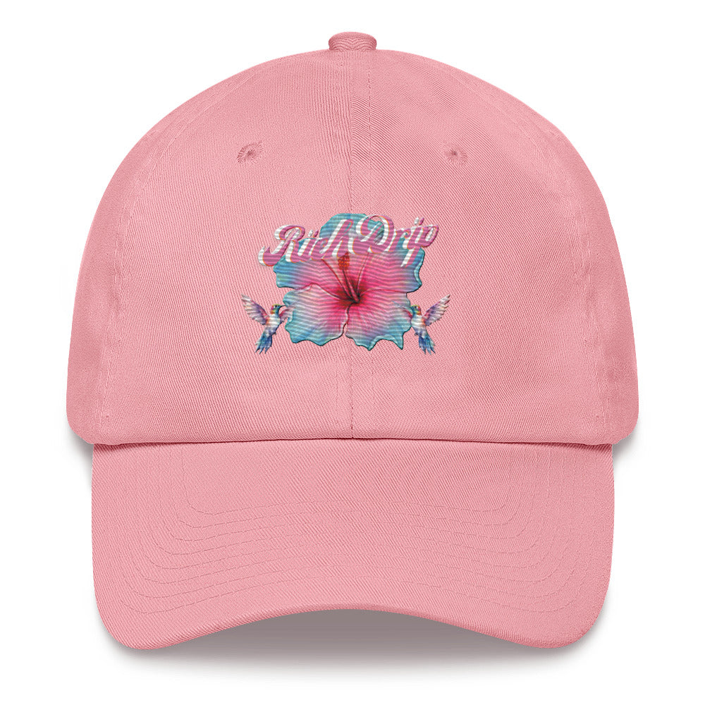 Rich Drip Tropical Pink Flower 3.0 - Dad hat Pink