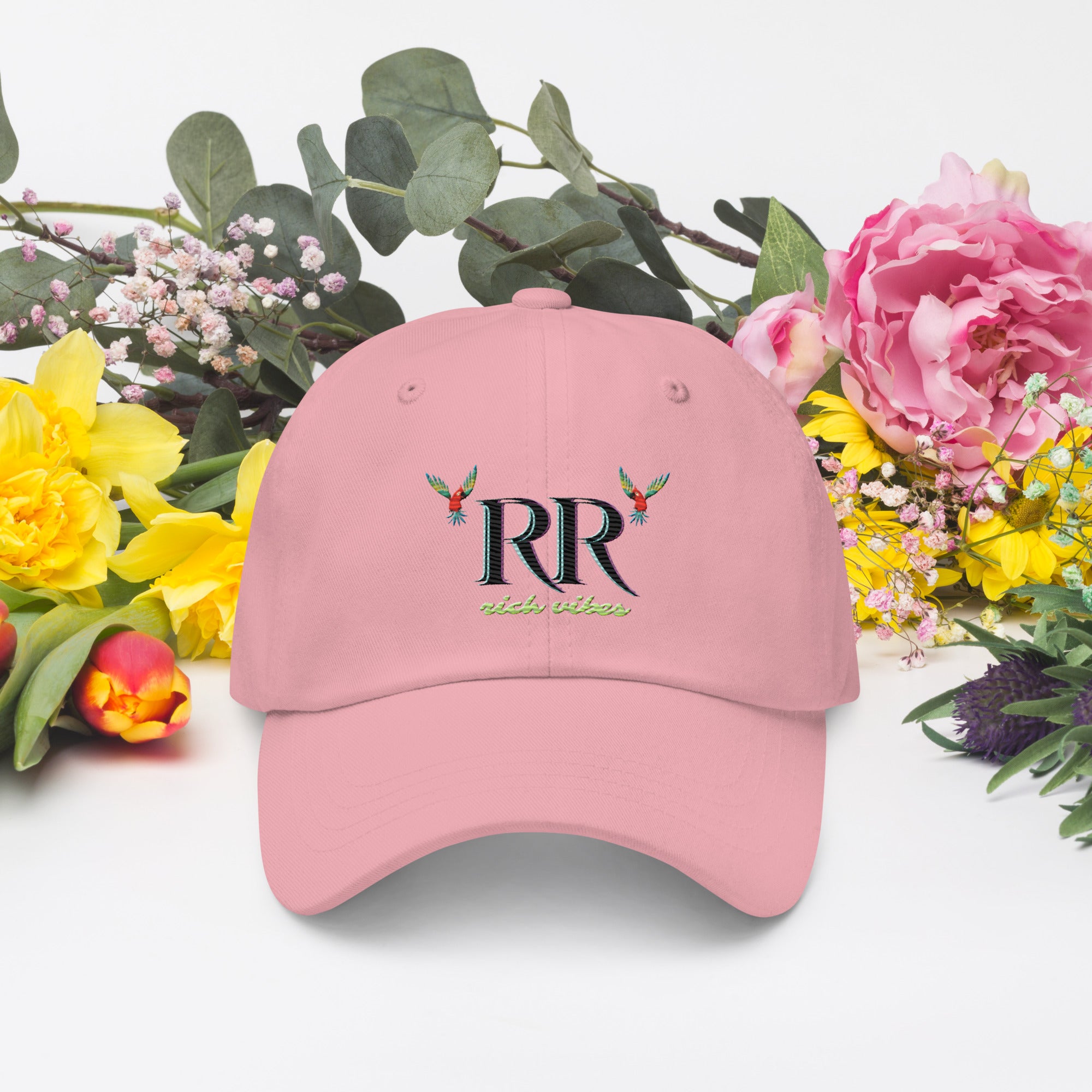 Rich Vibes RR Volt Logo - Dad hat Pink