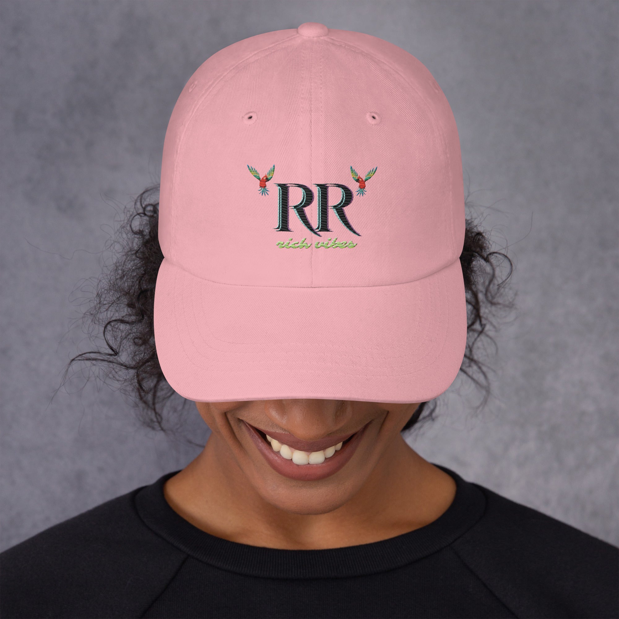 Rich Vibes RR Volt Logo - Dad hat Pink