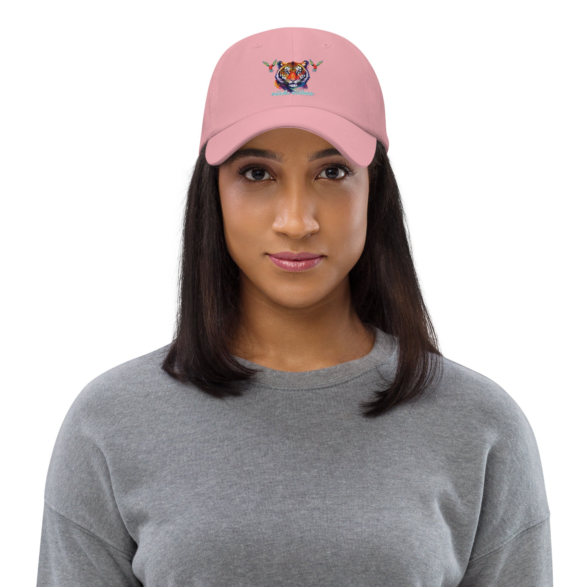 Rich Vibes Tropical Jungle Tiger 3.5 - Dad hat Pink