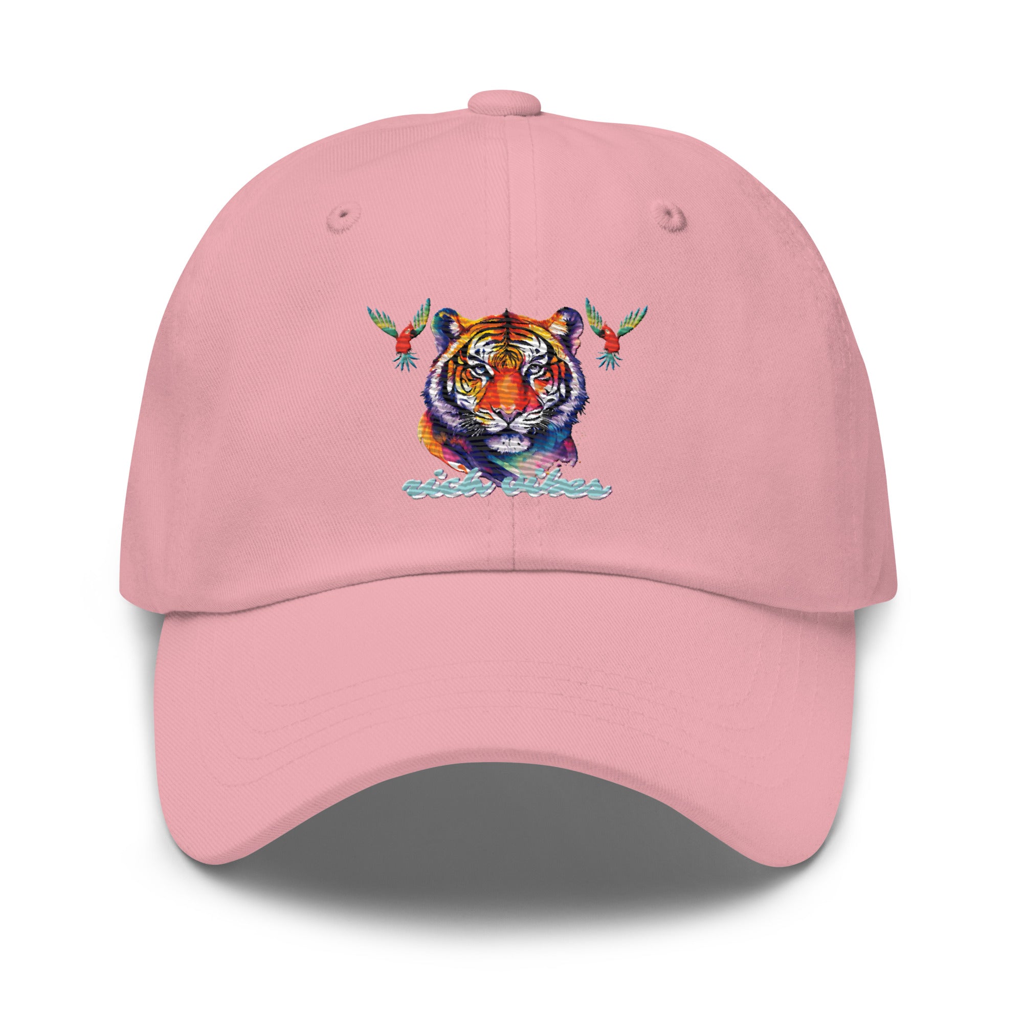 Rich Vibes Tropical Jungle Tiger 3.5 - Dad hat Pink