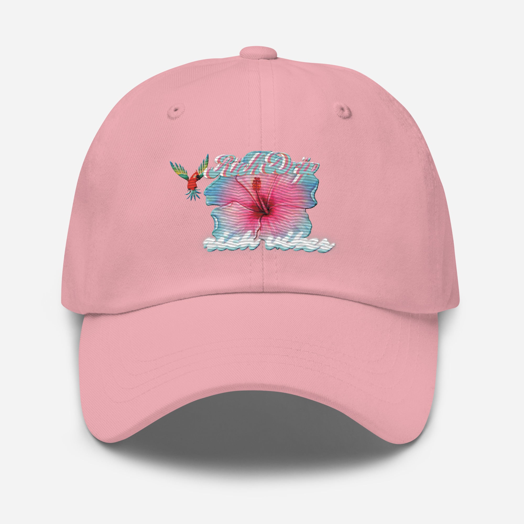 RV Rich Drip Tropical Flower 1.0 - Dad hat Pink