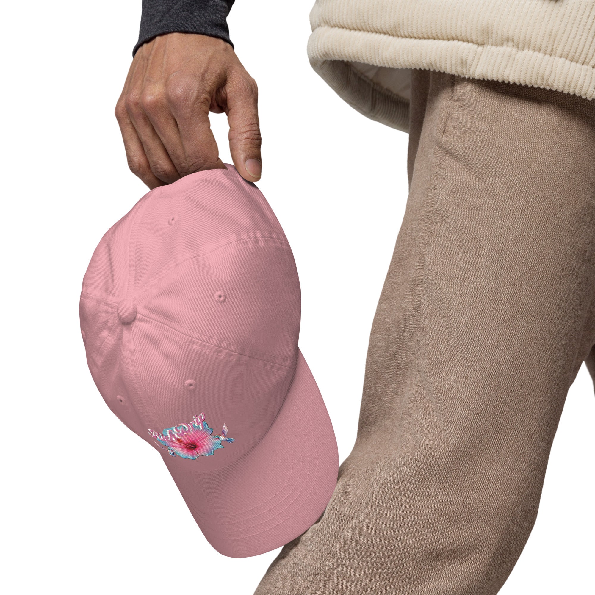 Rich Drip Tropical Pink Flower 3.0 - Dad hat Pink