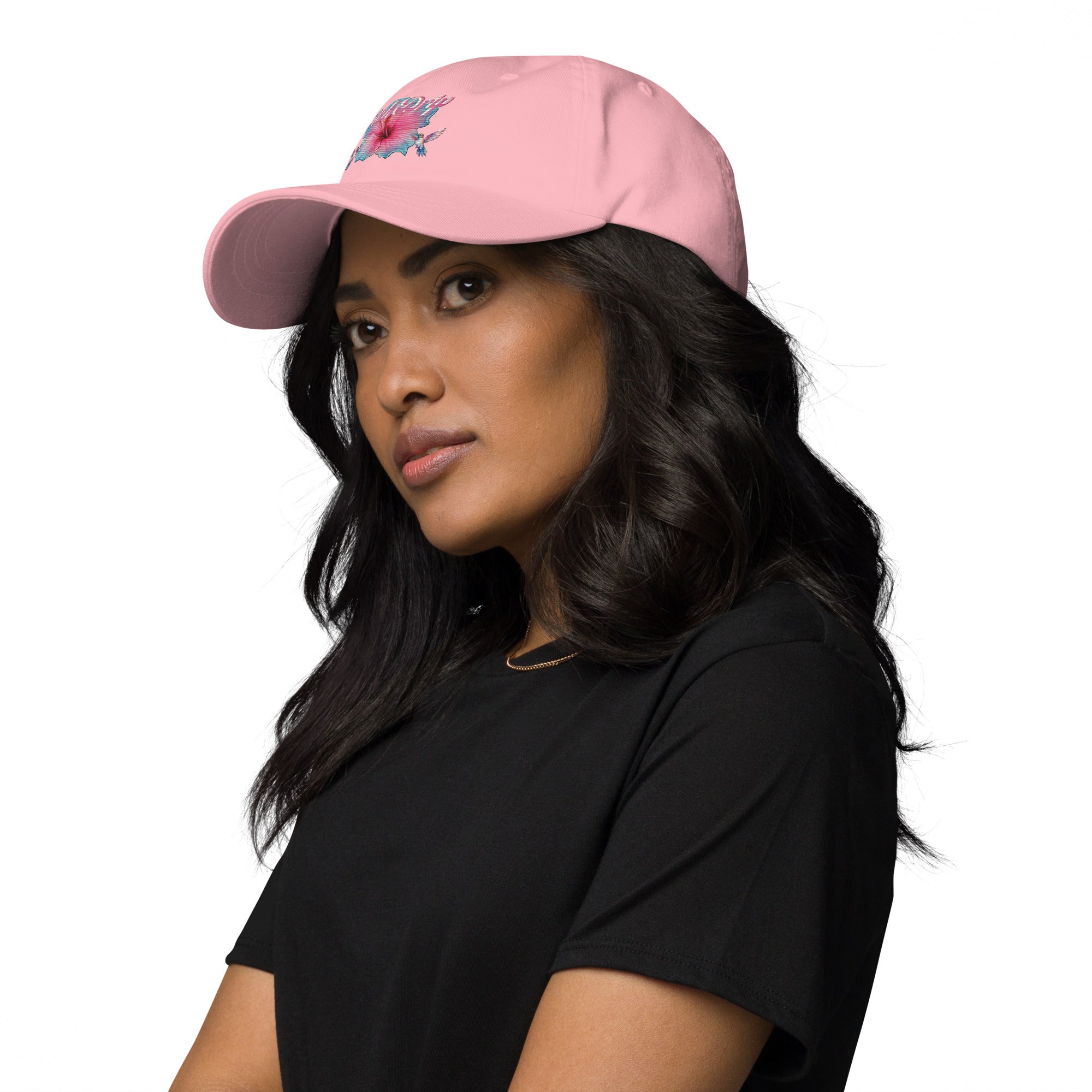 Rich Drip Tropical Pink Flower 3.0 - Dad hat Pink