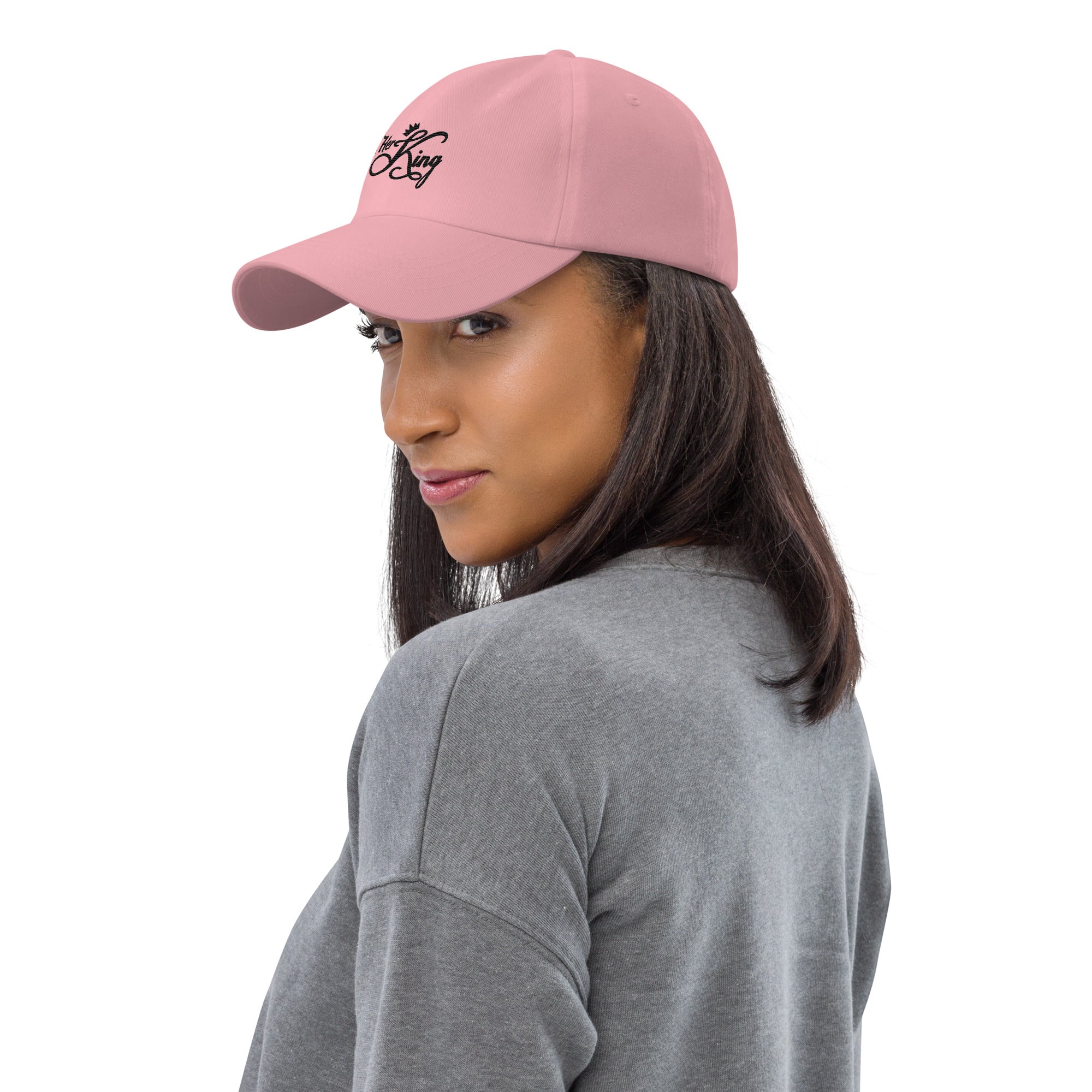 Her King Crown - Dad hat Light Pink