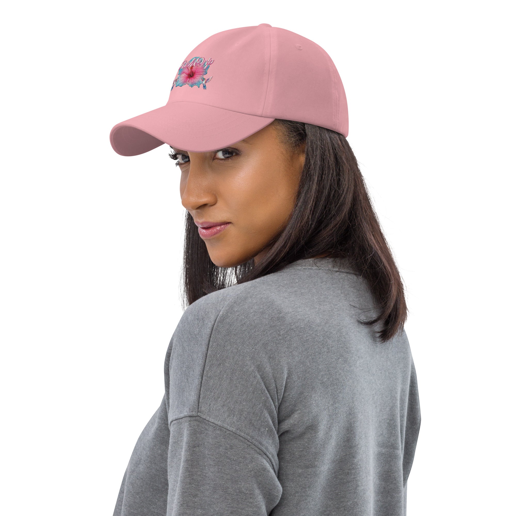Rich Drip Tropical Pink Flower 3.0 - Dad hat Pink