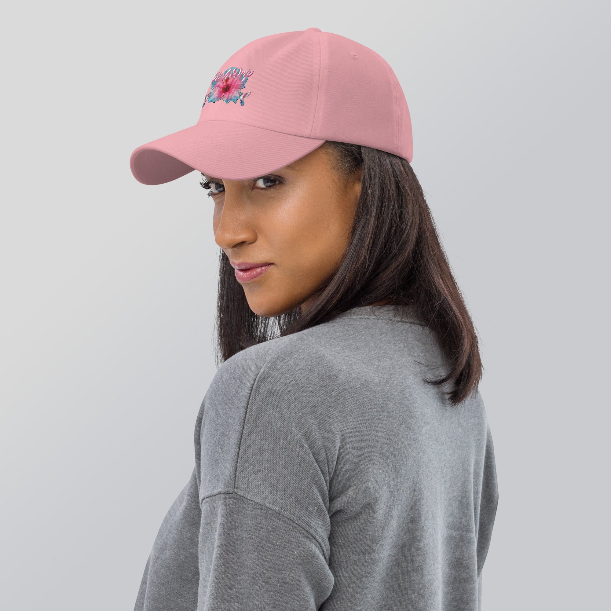 Rich Drip Tropical Pink Flower 3.0 - Dad hat Pink