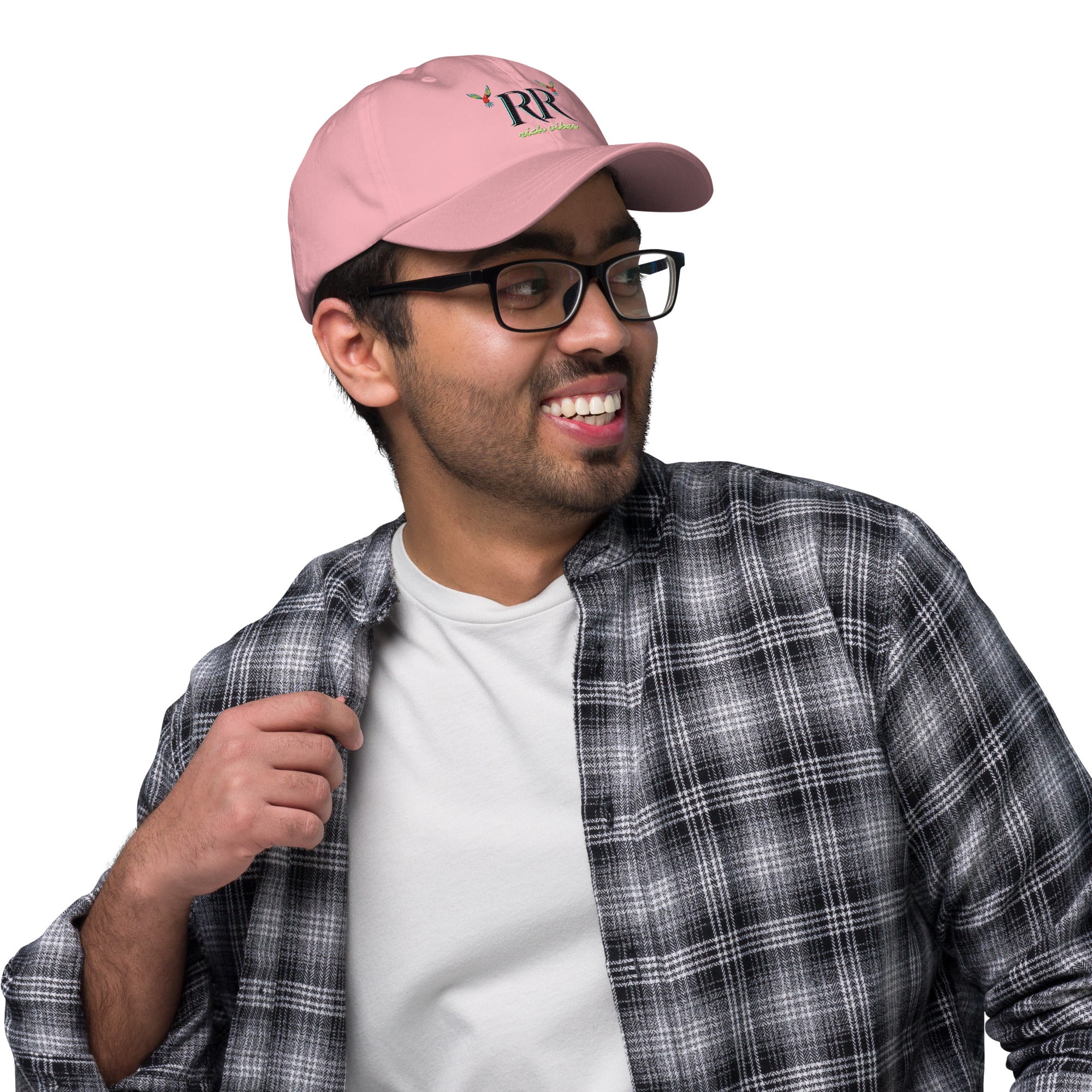 Rich Vibes RR Volt Logo - Dad hat Pink