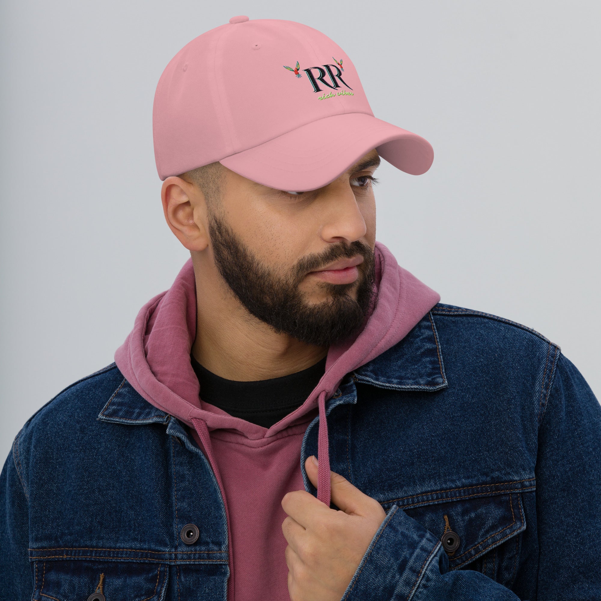 Rich Vibes RR Volt Logo - Dad hat Pink