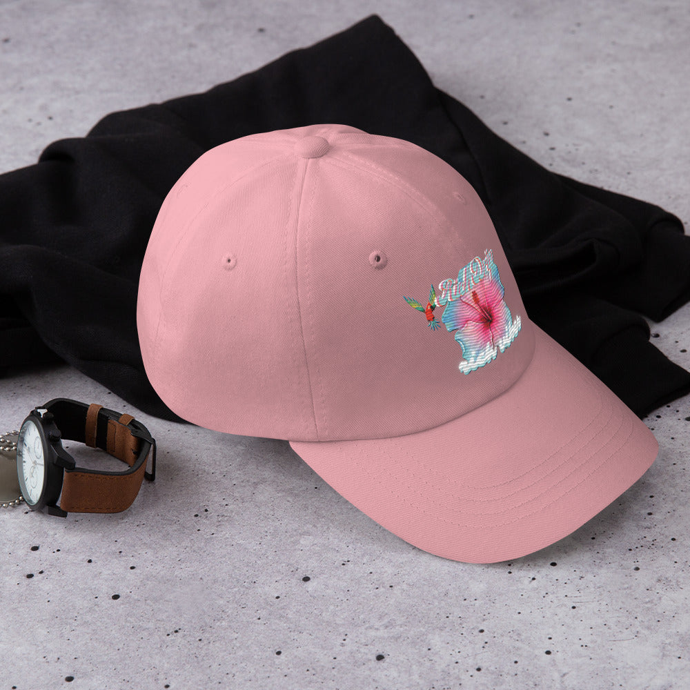 RV Rich Drip Tropical Flower 1.0 - Dad hat Pink